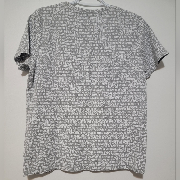 Micheal Kors Peace & Love Logo T-Shirt - Picture 2 of 5